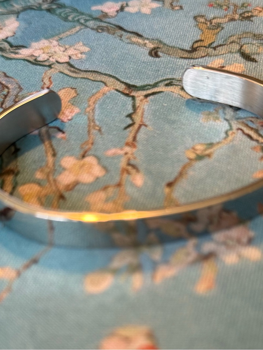 Sterling Silver-Tone Cuff Bracelet - Silver